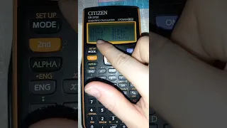 CALCULATRICE CITIZEN SR-270 X METTRE RESULTAT EN MODE NORMAL