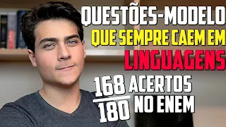 QUESTÕES que SEMPRE CAEM em LINGUAGENS no Enem - ACERTE 40+ COM QUESTÕES-MODELO