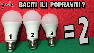 Kako popraviti LED sijalice ( od dve napraviti jednu ispravnu )