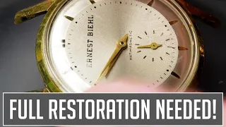 Restoring a Charming Vintage Watch From The 50's With a Clever Custom Dial!