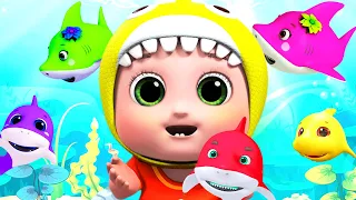 Baby Shark Dance Song 2 - Classic Kids' Song with Animated Sharks By @happybobokids