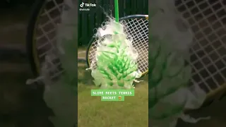 Slime Meets Tennis Racket!