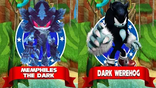 Sonic Dash  - Memphiles the Dark vs Dark Werehog Mods - All 60 Characters Unlocked Run Gameplay