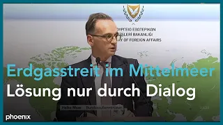 Heiko Maas zum Erdgasstreit im östlichen Mittelmeer am 13.10.20