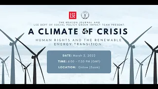 A Climate of Crisis: Human Rights and The Renewable Energy Transition