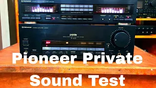 Pioneer Amplifier With Equalizer Specrtum Analyzer Made In Japan Sound Test