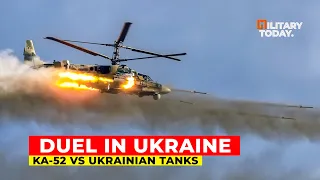 Terrifying Duel in Ukraine: Ka-52 Alligator VS Ukrainian Tanks