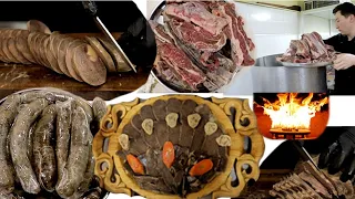 Amazing food with lots of meats Real Kazakh "BESHBARMAK" how to cook