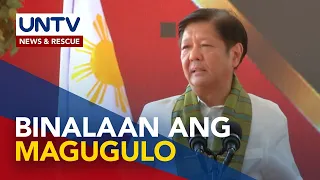 Pang. Marcos Jr., binalaan ang mga manggugulo sa kauna-unahang Bangsamoro elections