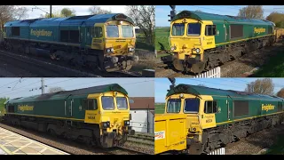 Class 66 Freightliner Workings Through Northallerton