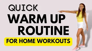 Quick Warm Up Routine - DO THIS BEFORE  your Home Workout and you will get better results.