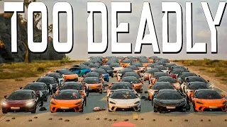 THIS DEATHRACE WAS TOO DEADLY - 69 McLarens goes out SO FAST! - PUBG