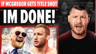 BISPING: Justin GAETHJE threatens to QUIT UFC if CONOR McGREGOR gets UFC title fight