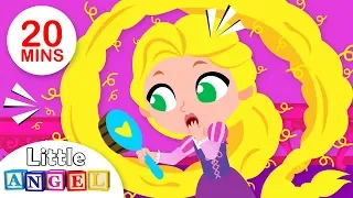 Princess Brushes Her Hair | Princess Kids Songs & Nursery Rhymes by Little Angel