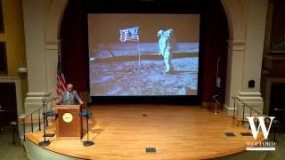 Astronaut Buzz Aldrin speaks at Wofford