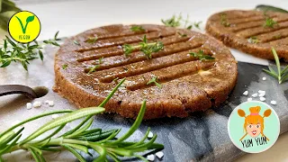 Veganes Burger Patty selber machen | aus Champignons, einfach & schnell