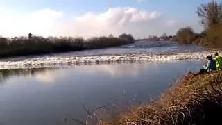 Severn Bore @ Minsterworth.  21st March 2015