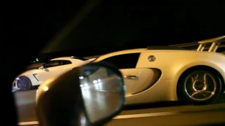 Bugatti Veyron vs Nissan GT R - Street race