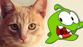 Scared Om Nom and Kitty Cat | Best Om Nom Cartoons For Kids by @OmNomLearnEnglish