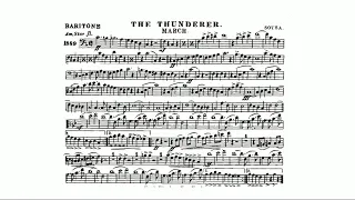 The Thunderer March: : John Philip Sousa - Baritone