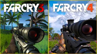 Far Cry 3 vs Far Cry 4 - Physics Comparison
