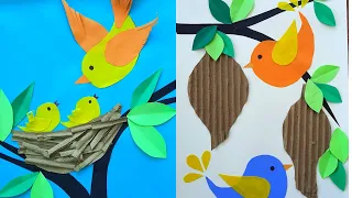 Simple and Cute Wall Decor Bird Craft Using Paper DIY Paper Crafts