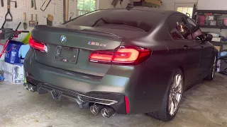 2022 BMW M5 CS with Fi Exhaust System Cold Start