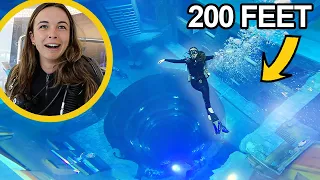 DIVING IN THE WORLD'S DEEPEST POOL!!