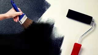 2 ways to make Black Paint at home. Matte and glossy paint