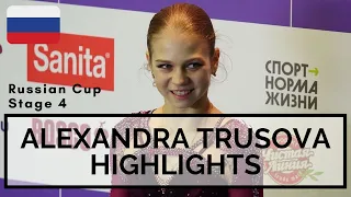 Alexandra TRUSOVA Russian Cup Stage 4 Highlights | Александра Трусова Кубок России 2020-21