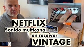 Netflix en audio inmersivo multicanal con tu amplificador cuadrafónico! DAC multicanal económico.