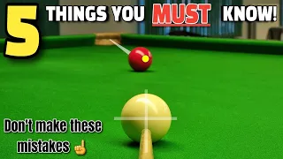 Why You Don't Improve At Snooker | Common Mistakes