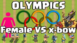 Clash Olympics - Who is the best FEMALE CARD against the X-BOW?