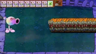 Plants vs Zombies - Pea Hypno-shroom vs Conehead Zombie