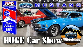 Huge Mustang Car Show Ponies in the Smokies 2024 Part 1