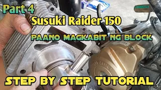 Part 4 Susuki Raider 150 Paano magkabit ng block step by step tutorial..