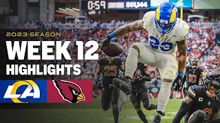 Highlights: Rams Top Plays vs. Cardinals In Week 12 | Kyren Williams' & Tyler Higbee's TDs And More