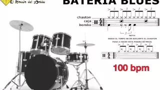 Bateria blues 100 bpm