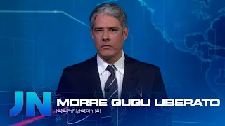 William Bonner anuncia a morte de Gugu Liberato no Jornal Nacional (22/11/2019)