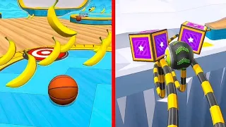 🏀🏀Banana Frenzy🍌VS♦️ Portal Run🌈GOING BALLS New Update