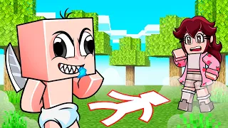 ¿Quien es el ASESINO en los BEBECITOS? 😱 BEBE NOOB ESCAPA DEL ASESINO en MINECRAFT