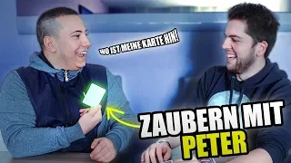 KARTENTRICKS mit PETER (Peters Kopf tut mal wieder weh...)