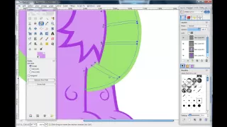 My Little Pony- Spike Speed Drawing ( Gimp)