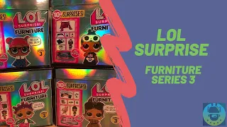 NEW LOL Surprise Furniture Series 3 Unboxing Full Set Review | TadsToyReview