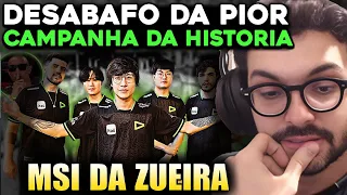 LOUD PASSOU! PASSOU a MAIOR VERGONHA da HISTÓRIA - MSI DA ZUEIRA | LOUD vs GAM - MYLON REACT