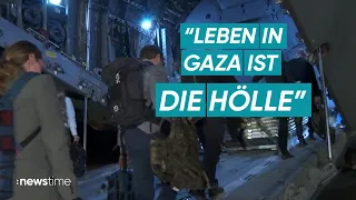 Mit Baerbock an der Grenze zu Gaza – Hilfsgüter ausliefern | :newstime Reportage