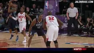 NBA All Star Game 2009 - Shaq and Kobe Co-MVP Highlights in HD - Jalen Rose Comments