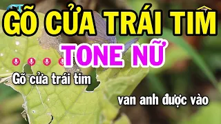 Karaoke Gõ Cửa Trái Tim Tone Nữ ( Am ) Nhạc Sống Rumba Mới 2024 | Karaoke Bách Hóa