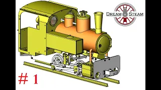 Part 1 Build a live Steam Locomotive "Decauville 020T"  - THE FISRT FRAMEPLATES