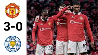 Manchester United (3) vs (0) Leicester City All Goals & Extended Highlights Full Time Score